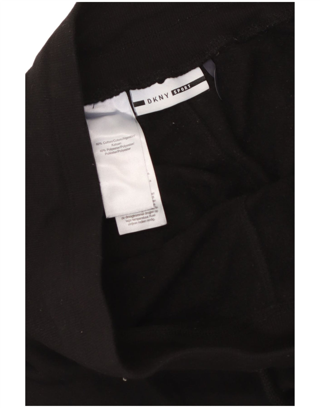 Calça esportiva masculina DKNY com estampa gráfica, joggers de algodão preto médio