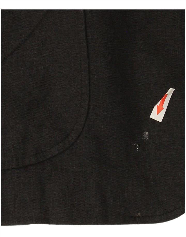 Jaqueta blazer masculina de 2 botões Marks & Spencer Reino Unido 42 grande linho azul marinho