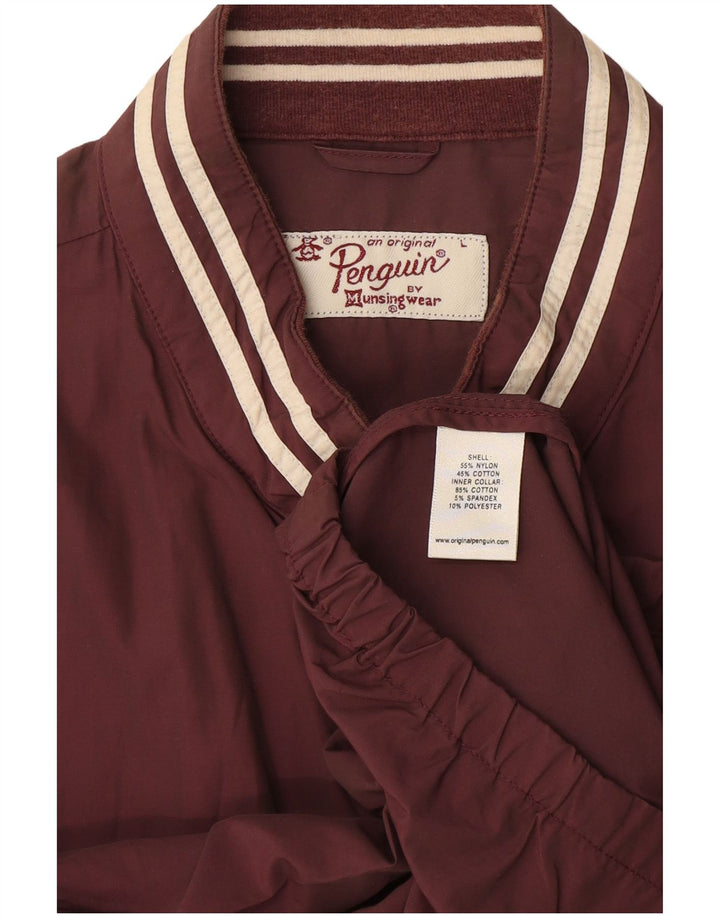 Jaqueta bomber masculina Penguin UK 40 grande marrom nylon