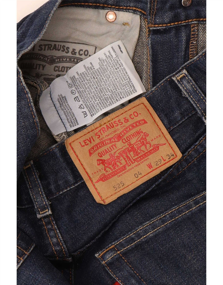 Calça jeans masculina Levi's 525 Bootcut W29 L34 azul marinho algodão