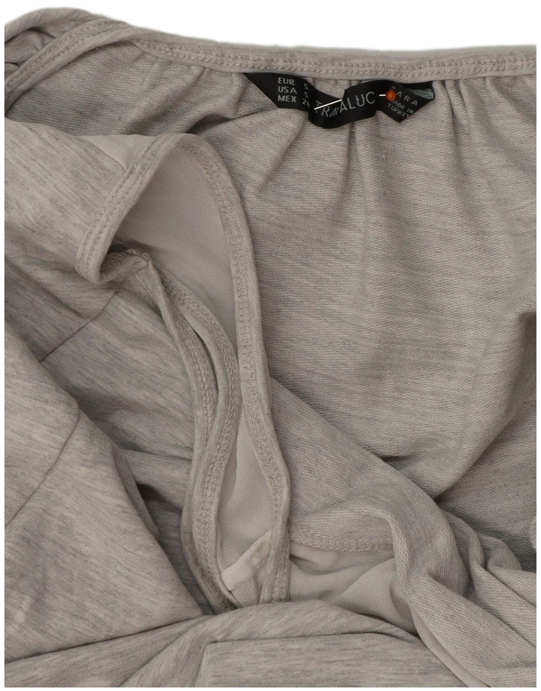Vestido básico feminino sem mangas ZARA UK 10 pequeno cinza