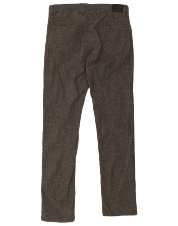 Calça masculina Massimo Dutti Slim Fit casual UE 38 pequena W30 L32 algodão cinza