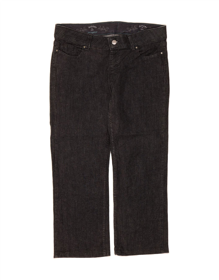 LEE Womens Riders Straight Jeans US 12 Large W34 L26 Grey Cotton Vintage Lee and Second-Hand Lee from Messina Hembry 