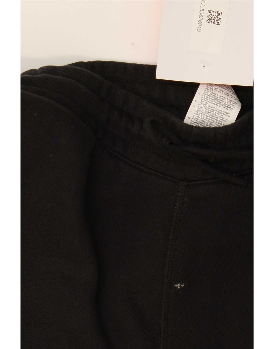 Reebok Mens Graphic Calças de treino Joggers Médio Algodão Preto