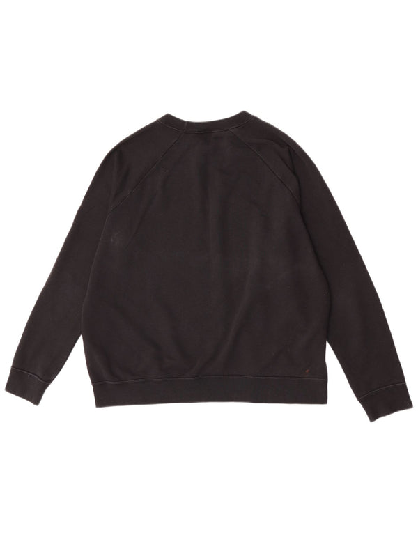Suéter gráfico feminino Nike UK 16 grande algodão preto