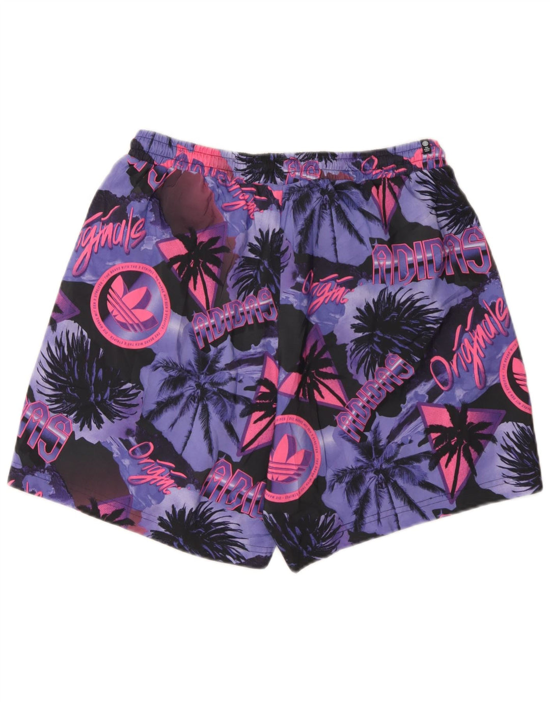 Adidas Mens Graphic Natação Shorts Médio Poliéster Floral Multicolorido
