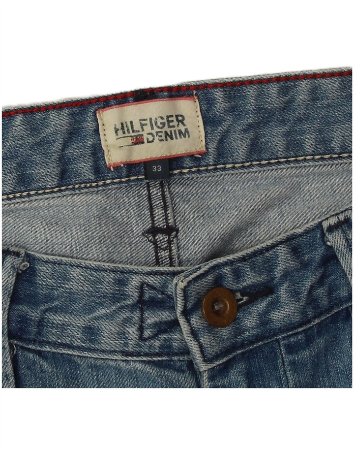 Shorts jeans masculino Tommy Hilfiger W33 algodão azul médio