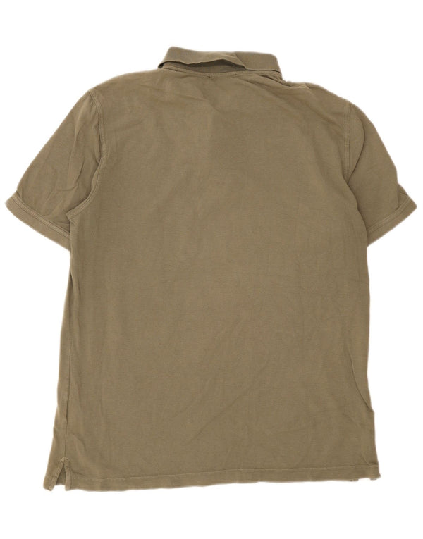 Camisa polo masculina Benetton XL algodão cáqui