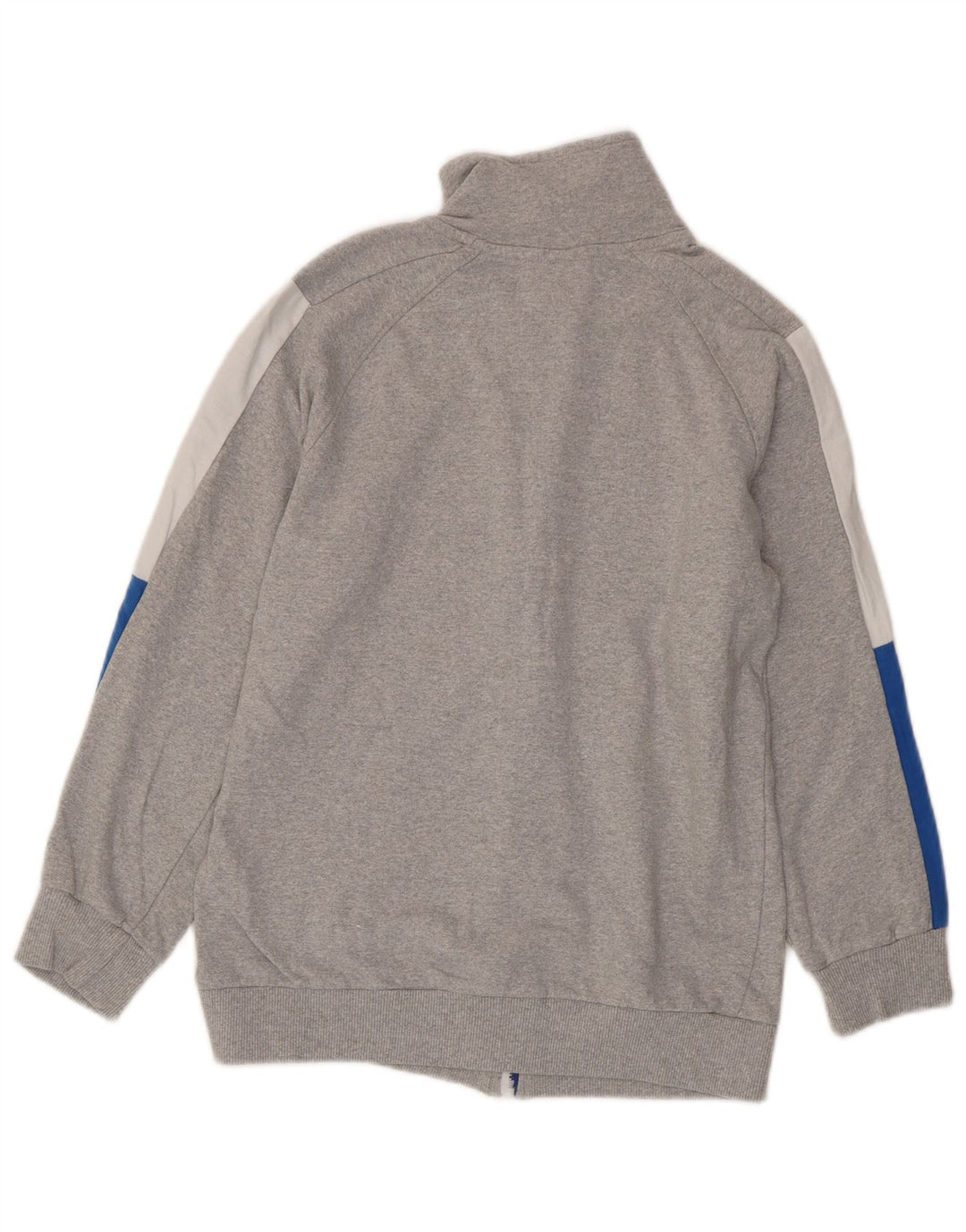 Superga Womens Tracksuit Top Jacket UK 14 Médio Cinza Colourblock Algodão