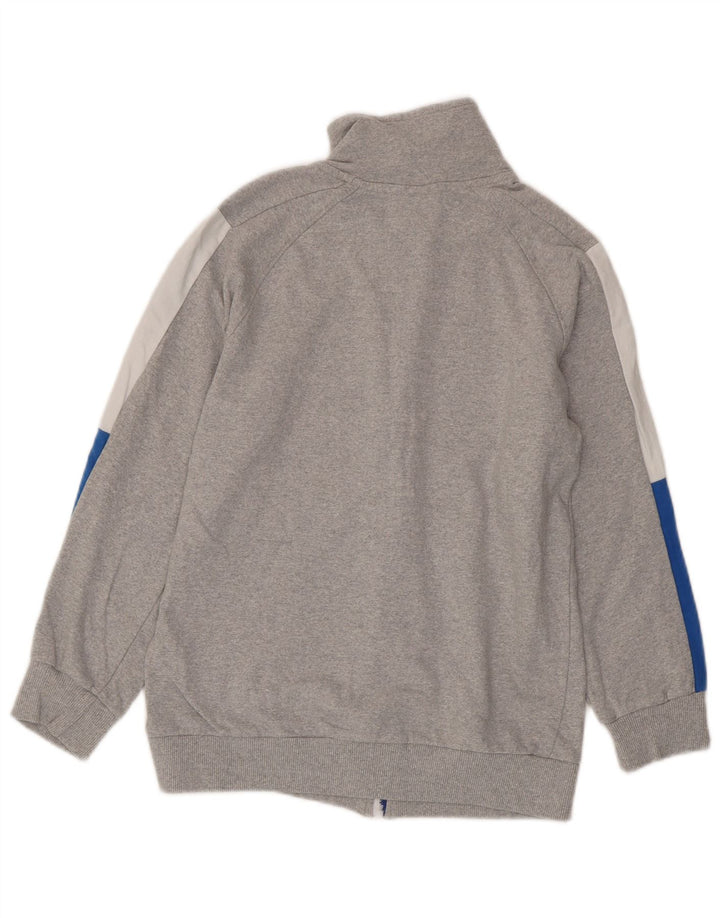Superga Womens Tracksuit Top Jacket UK 14 Médio Cinza Colourblock Algodão