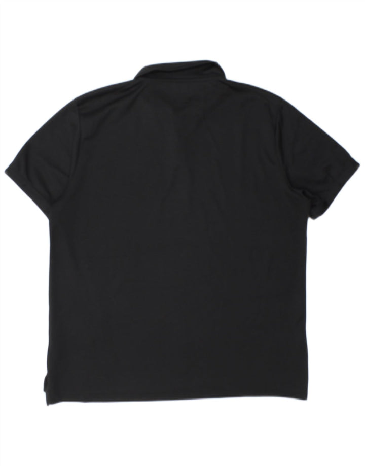 Camisa polo masculina Nike Dri Fit grande poliéster preto