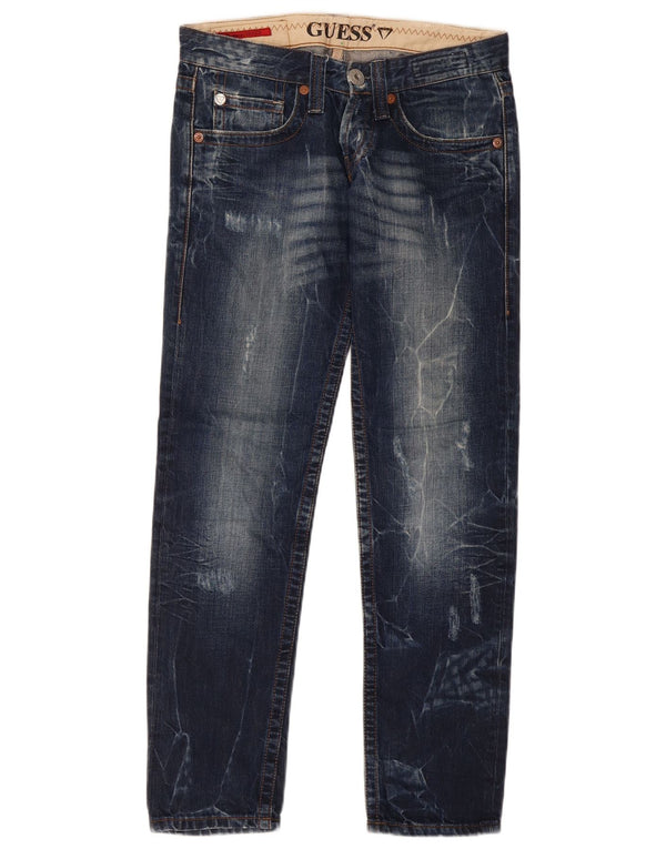 Guess Womens Venice Slim Jeans W27 L30 Algodão azul marinho