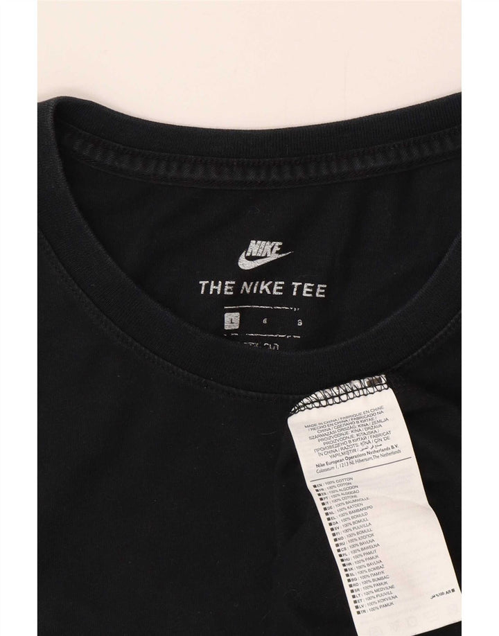 Camiseta gráfica masculina Nike grande algodão preto
