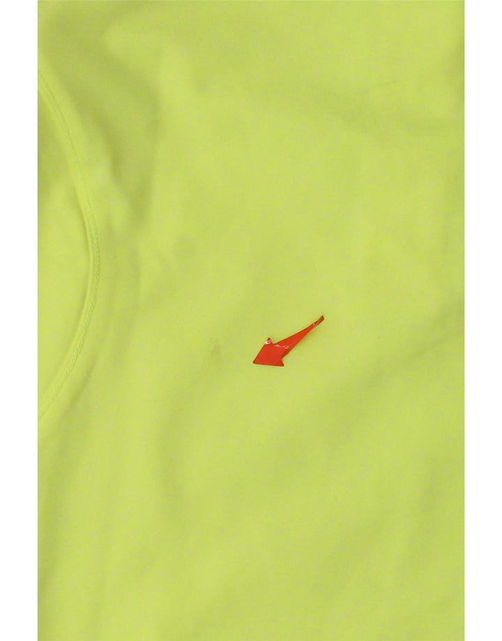Under Armour Feminino Cold Gear Pulôver Treino Top Reino Unido 8 Pequeno Amarelo