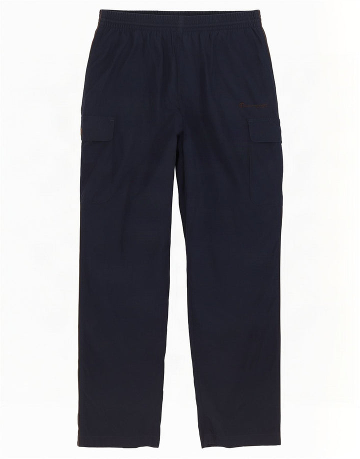 Calça esportiva masculina Champion Cargo grande poliéster azul marinho