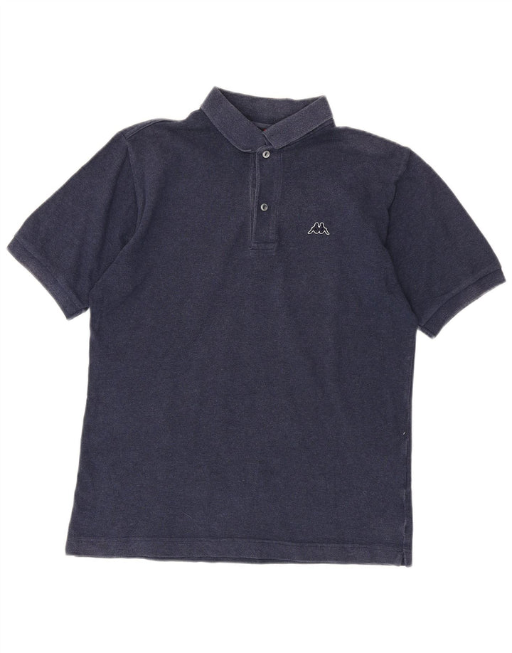 Camisa polo masculina Kappa pequena algodão azul marinho