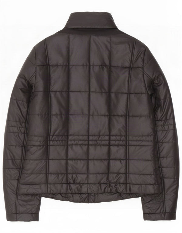 Geox Womens Respira acolchoado jaqueta UK 14 grande poliéster preto
