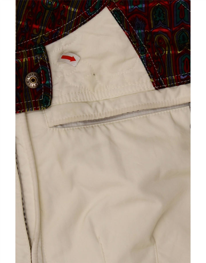 Macacão de esqui feminino CHERVO IT 42 médio branco xadrez poliamida