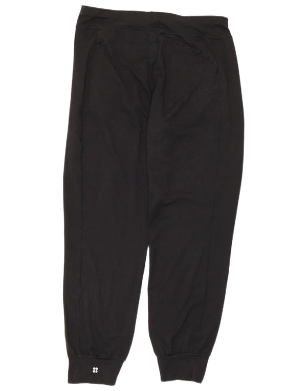 Calça de treino feminina Sweaty Betty Joggers UK 14 poliéster preto médio