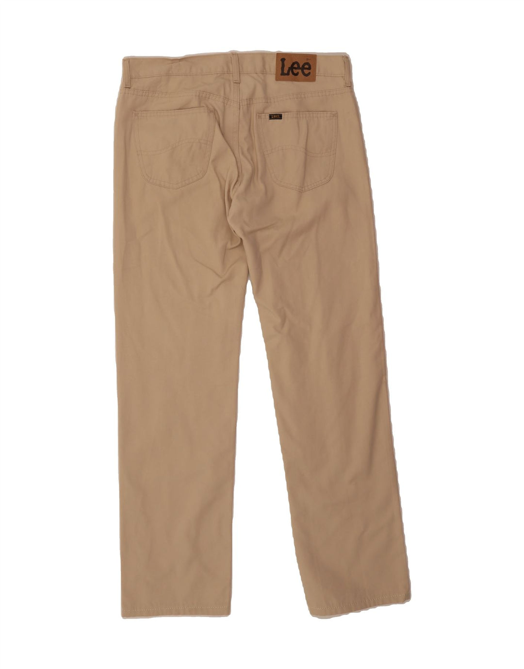 LEE Mens Straight Casual Trousers W36 L34 Beige Cotton Vintage Lee and Second-Hand Lee from Messina Hembry 
