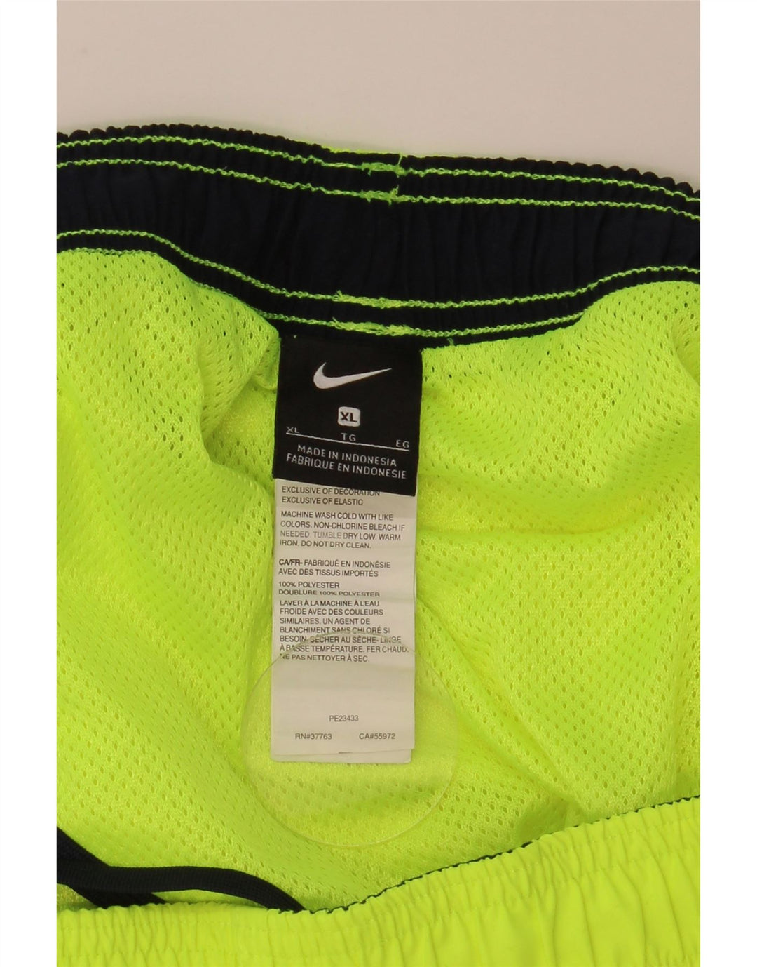 Shorts esportivos masculinos Nike XL verde poliéster