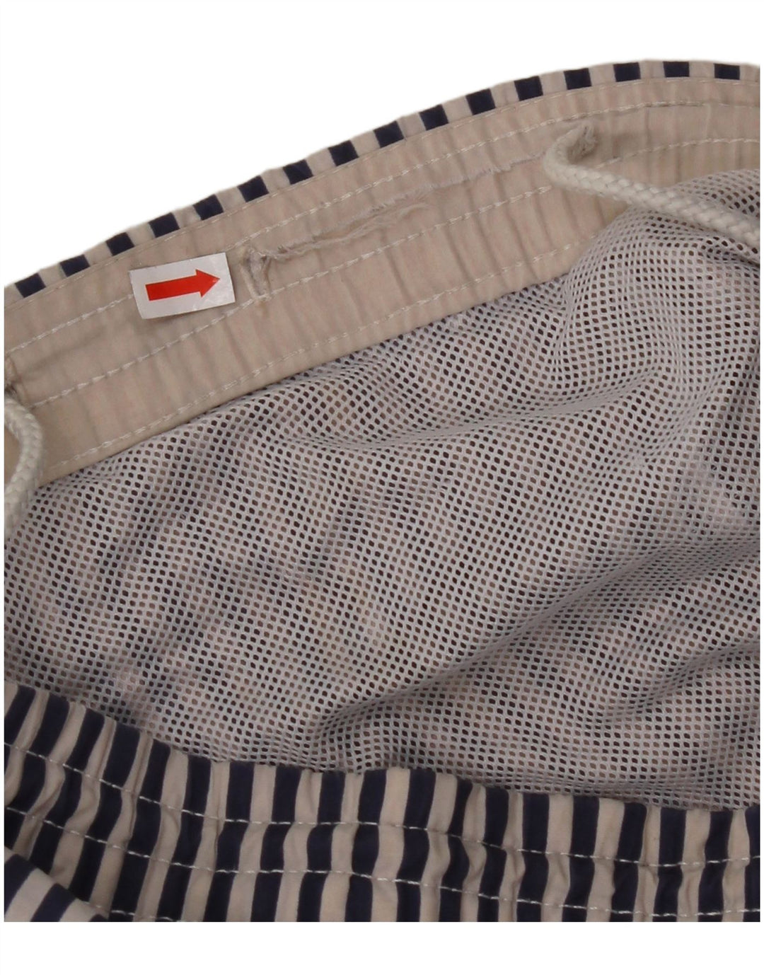 Shorts de natação masculino NORTH SAILS médio azul marinho listrado poliamida