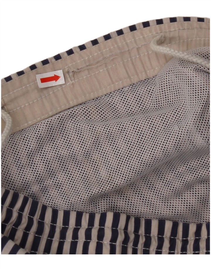 Shorts de natação masculino NORTH SAILS médio azul marinho listrado poliamida