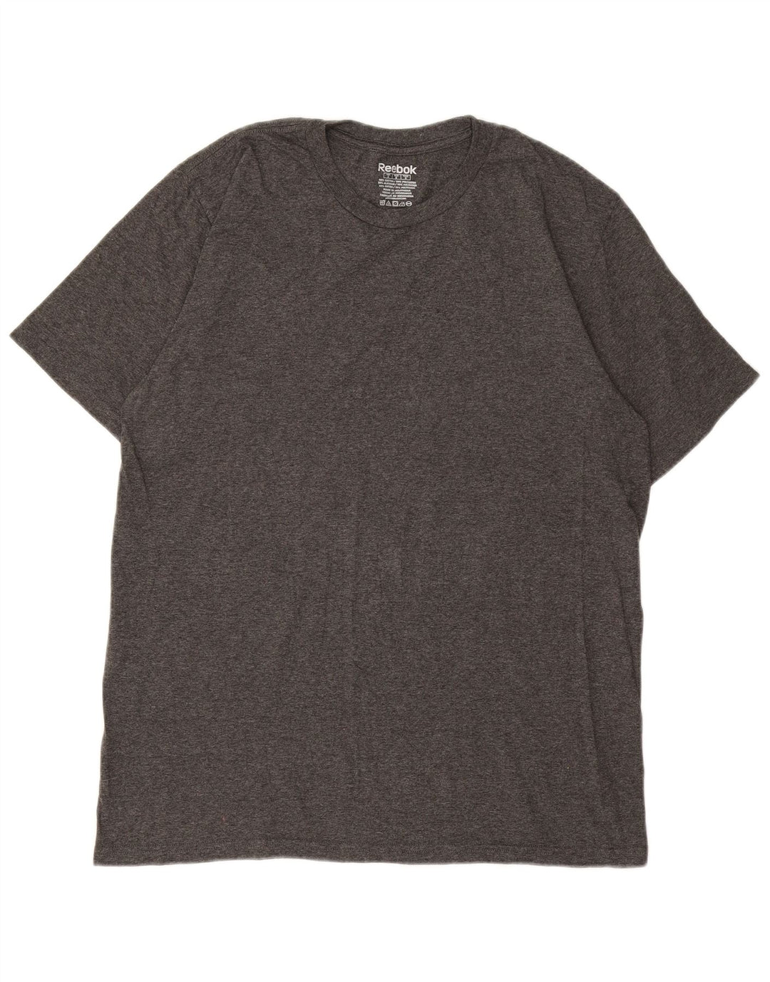 Camiseta masculina REEBOK grande algodão cinza