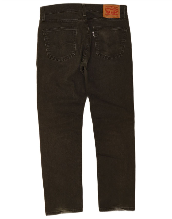 Levi's Masculino 511 Slim Jeans W32 L30 Verde Algodão