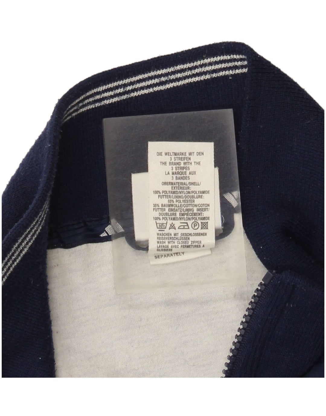 Jaqueta corta-vento oversized Adidas feminina Reino Unido 14 médio azul marinho poliamida