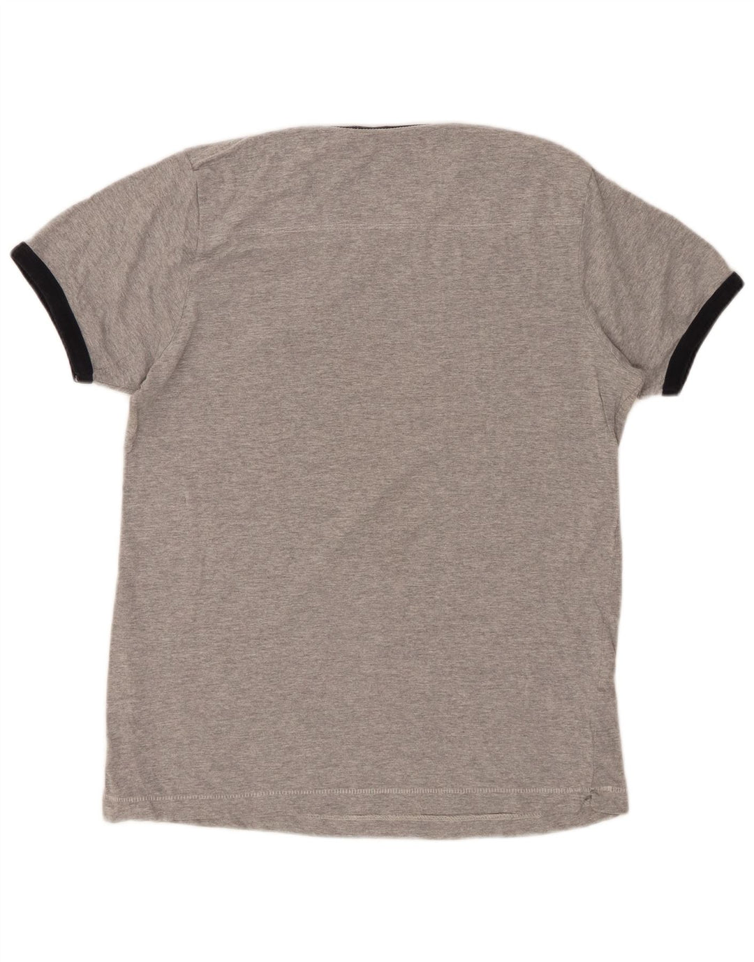 Camiseta masculina FRENCH CONNECTION Top algodão cinza médio