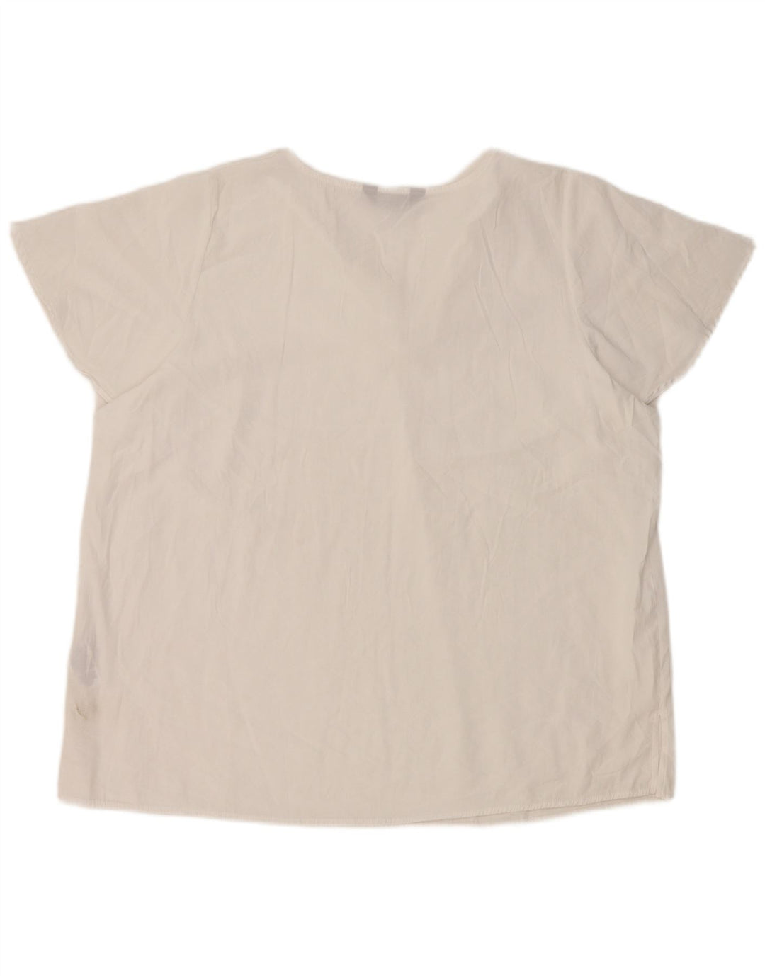 Blusa feminina Marks & Spencer UK 20 2XL viscose branca