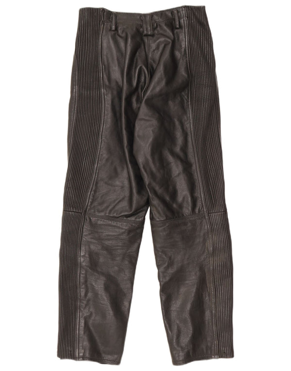 Calça feminina de couro para motociclista Hein Gericke W26 L26 couro preto