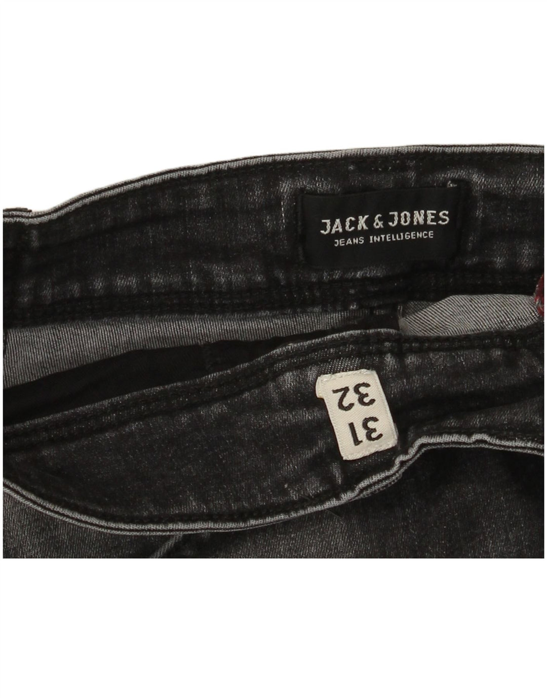 Jeans masculinos Jack & Jones Slim W31 L32 algodão cinza