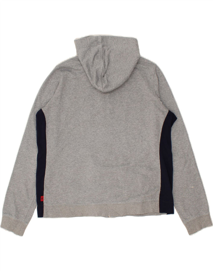 KAPPA Womens Zip Hoodie Sweater UK 18 XL Grey Colourblock Vintage Kappa and Second-Hand Kappa from Messina Hembry 