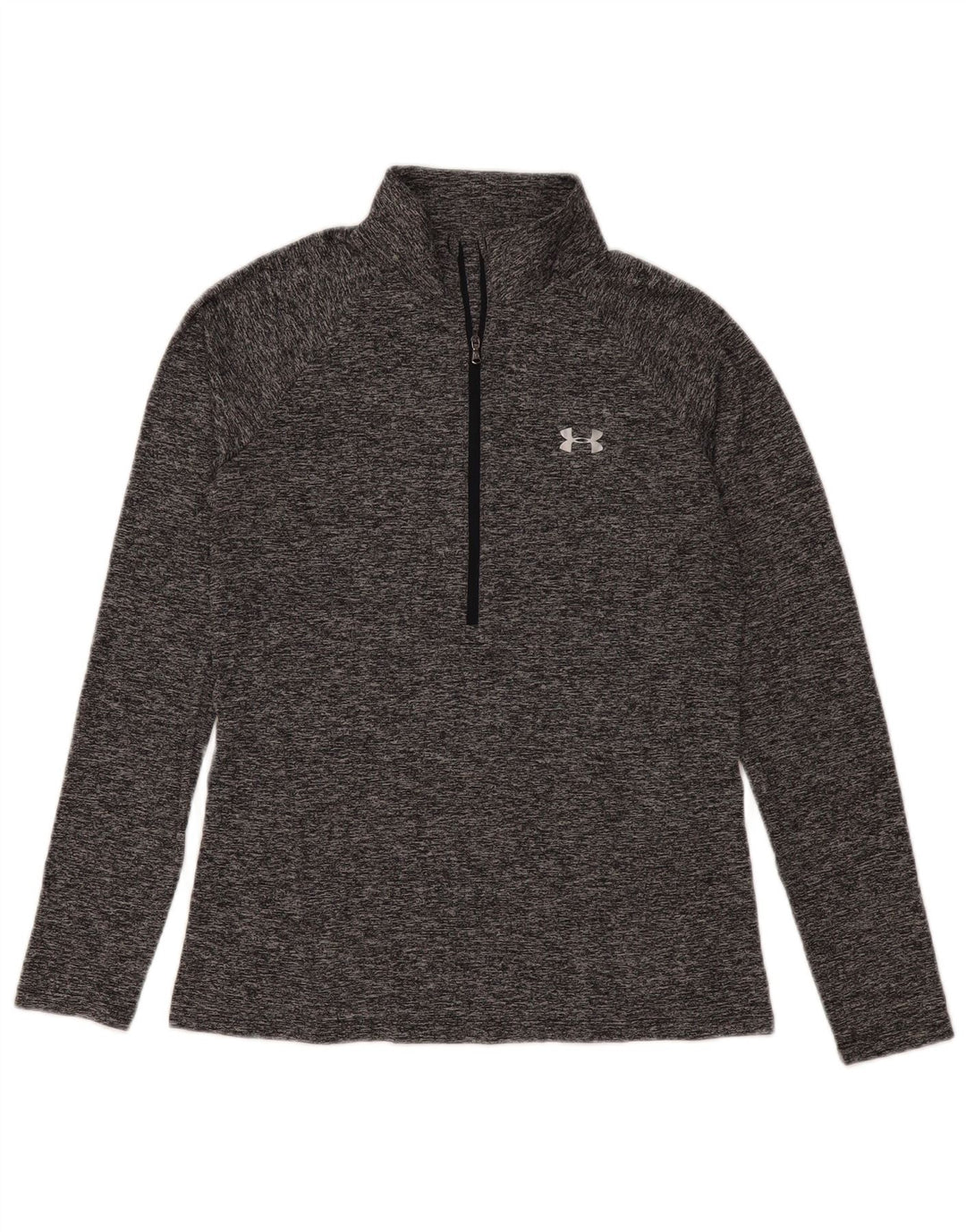 Under Armour Pulôver de manga comprida feminino Top de treino UK 12 cinza médio