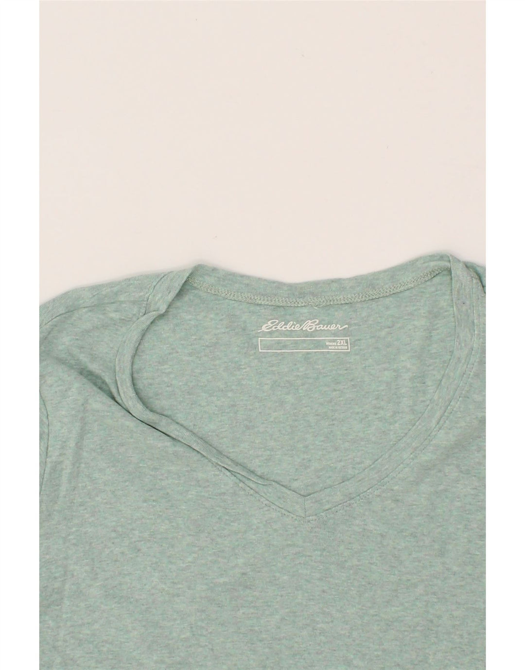 EDDIE BAUER Womens T-Shirt Top UK 20 2XL Green Cotton Vintage Eddie Bauer and Second-Hand Eddie Bauer from Messina Hembry 