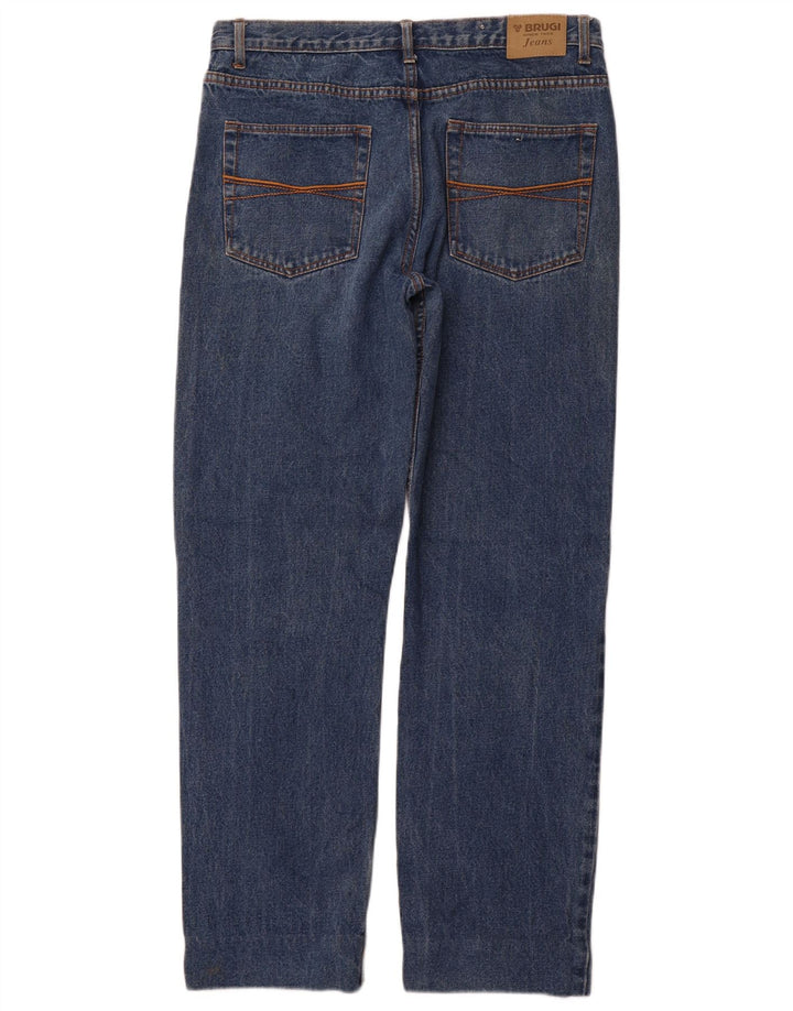Jeans retos masculinos BRUGI W34 L32 algodão azul