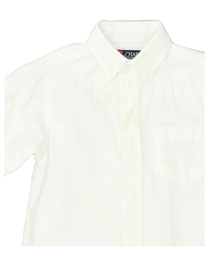 CHAPS Boys Shirt 6-7 Years White Cotton | Vintage Chaps | Thrift | Second-Hand Chaps | Used Clothing | Messina Hembry 