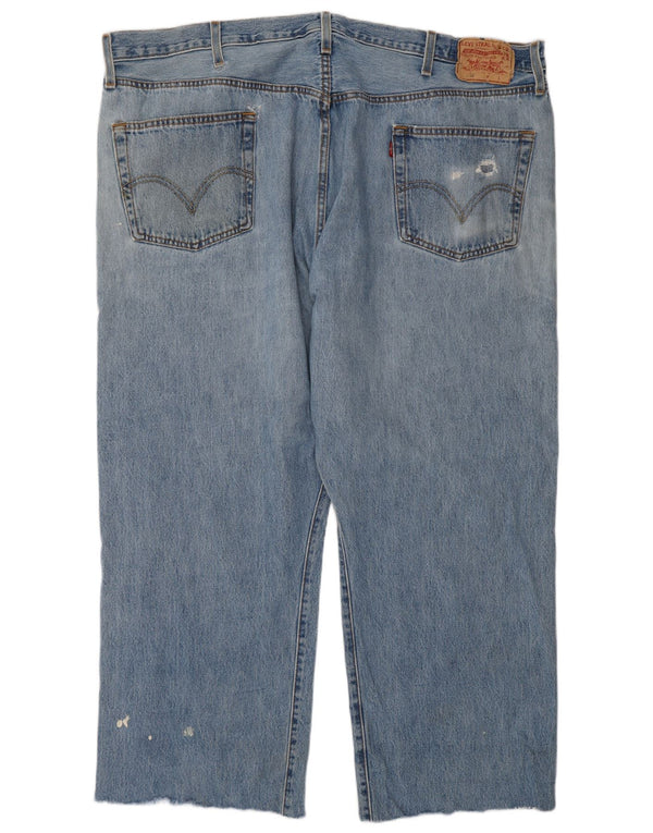 Calça jeans masculina Levi's 501 Straight W46 L27 azul algodão