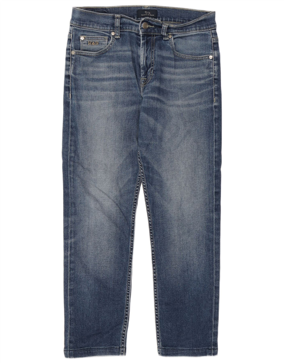 Calça jeans reta feminina Harmont & Blaine IT 44 médio W30 L26 azul