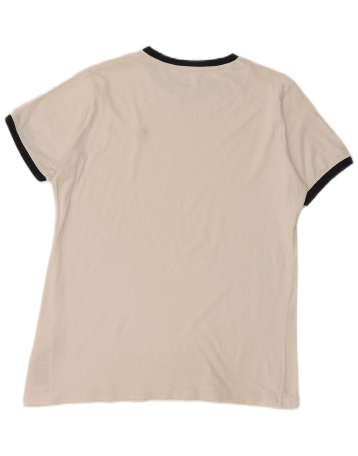 Camiseta masculina LYLE & SCOTT 12-13 anos algodão branco