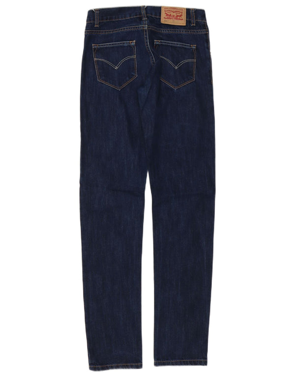 Jeans Levi's Boys 511 Slim 11-12 Anos W26 L31 Azul Marinho Algodão