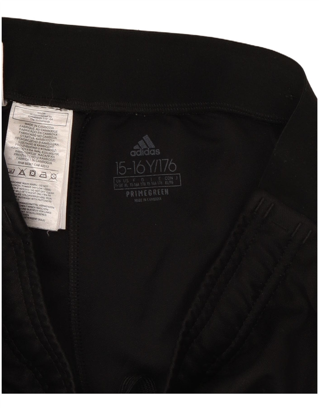 Calças de treino ADIDAS Menino Aeroready 15-16 anos preto poliéster