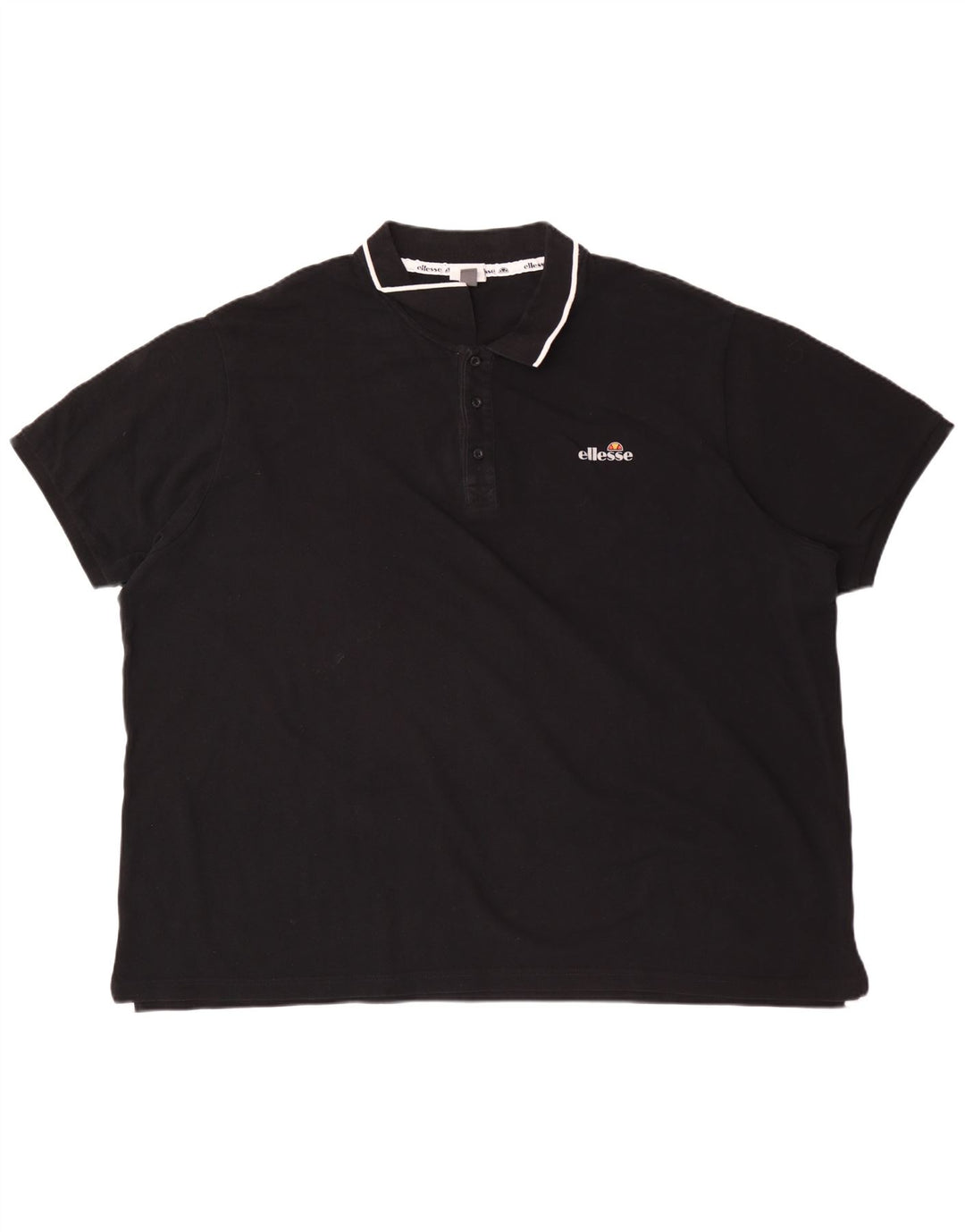 Camisa polo masculina Ellesse 3XL algodão preto