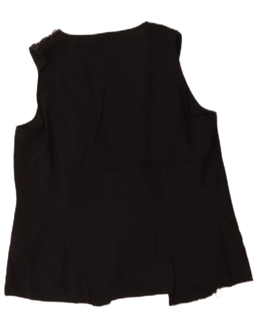 Blusa feminina sem mangas Autograph da Marks & Spencer Reino Unido 12 médio preto