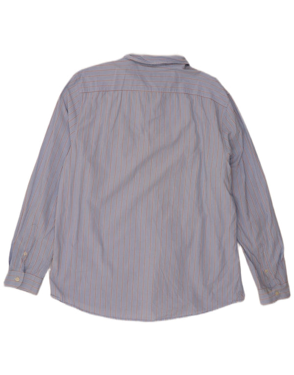 Camisa masculina Jack Wills XL azul risca de giz algodão