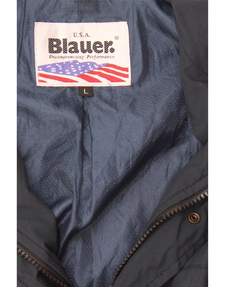 Jaqueta militar masculina Blauer UK 40 grande azul marinho