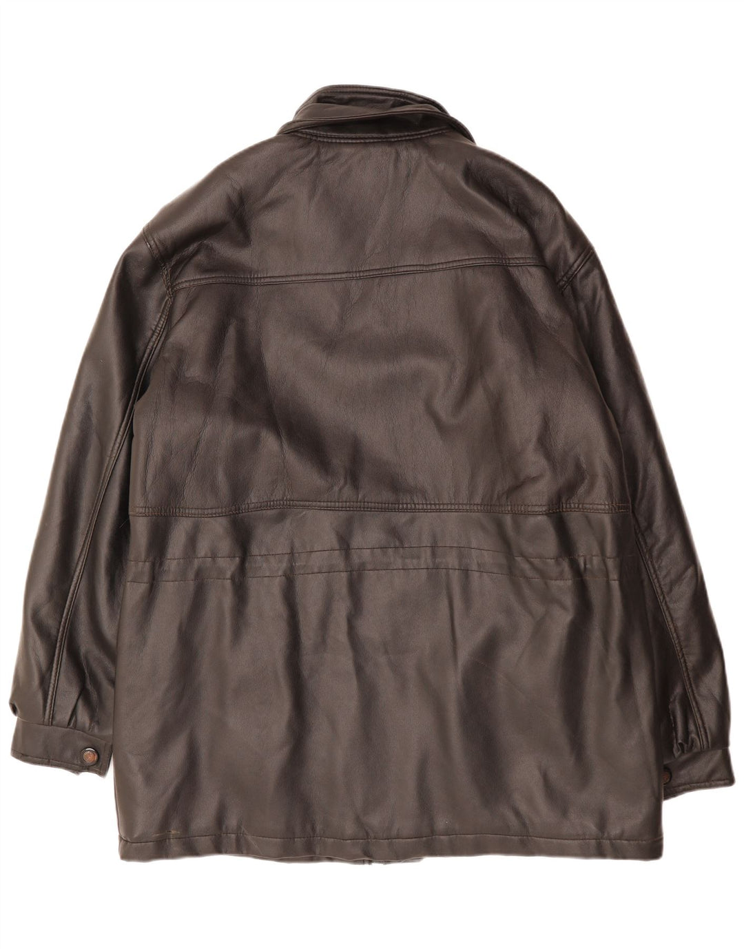 Casaco de couro masculino NUTSHELL UK 40 grande preto