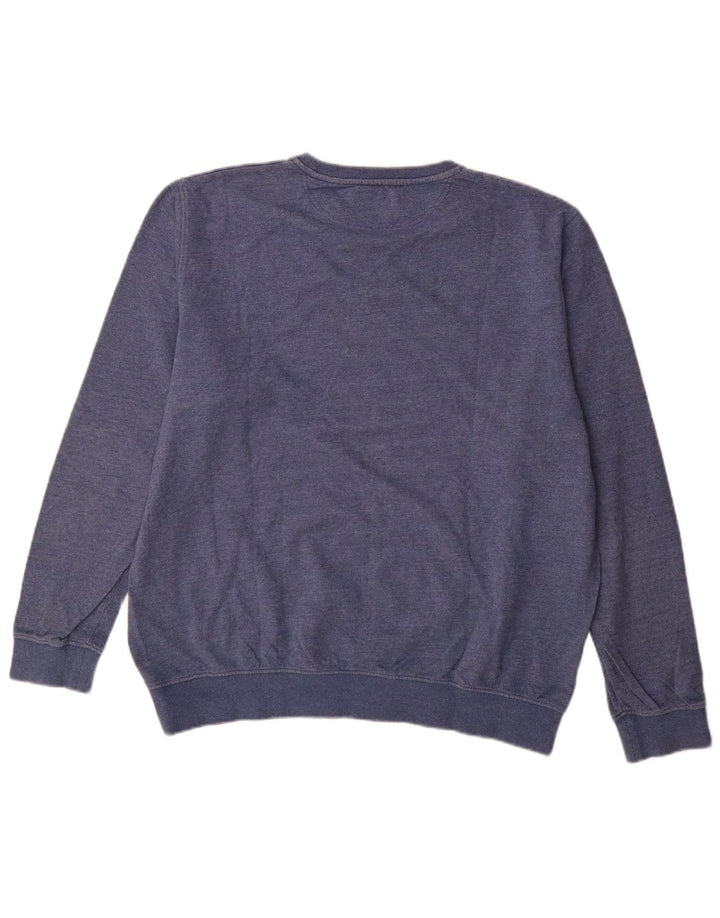 Hackett moletom masculino jumper XL azul algodão